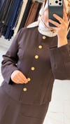 GHİSA ETEKLİ TAKIM KAHVE