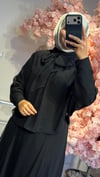 GHİSA ETEKLİ TAKIM SİYAH