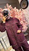 Ghisa Nakış Detaylı Takım Bordo