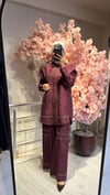Ghisa Nakış Detaylı Takım Bordo