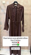Ham keten elbise