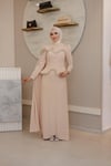 İNCİ DALGASI PELERİNLİ ABİYE
