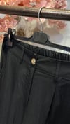 SENTEZ GENİŞ PAÇA PANTOLON SİYAH
