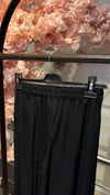 SENTEZ GENİŞ PAÇA PANTOLON SİYAH