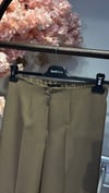 SENTEZ KISA GENİŞ PAÇA PANTOLON KAHVERENGİ 