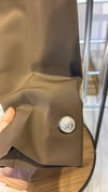 SENTEZ PAÇASI DÜĞMELİ PENSLİ PANTOLON KAHVERENGİ 