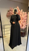TASVİR TAŞLI ABİYE SİYAH