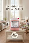 Oda Ve Çamaşır Parfümü 5 LT Ekonomik Boy Kalıcı Bahar Nefesi + 750 ml Boş Sprey Hediyeli