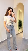 Açık Mavi Straight Kesim Jean