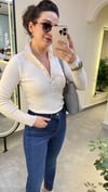 Çıtçıtlı Krem Triko