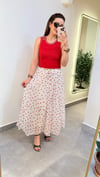 Kırmızı Puantiyeli Etek