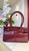 PRADA Bonnie Deri Mini Çanta- BORDO