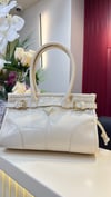PRADA Bonnie Deri Mini Çanta- KREM