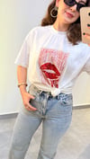 Ruby Lips Baskılı Tişört