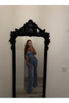 dantelli pantolon korse takım