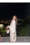 kolu tüylü abaya elbise