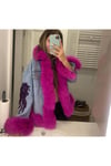 Pembe Kürklü kot ceket