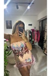 Pembe payetli elbise