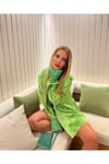 Saten Taşlı Gömlek Sort Büstiyer Takım