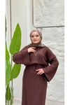 Bağlamalı Triko Elbise
