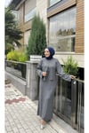 Crop Jileli Triko Elbise