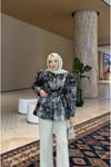Düğmeli Jakar Ceket