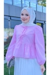 Etek Üstü Gömlek - Pembe