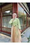 Etek Üstü Yan Bağlamlı Gömlek - Çağla Yeşil