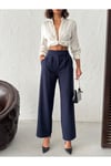 Kadın Palazzo Pantalon Duble Krep