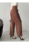Kadın Palazzo Pantalon Duble Krep