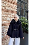 Kürk Yakalı Kaşe Panço