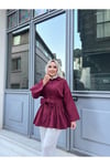 Kuşaklı Uzun Tesettür Gömlek