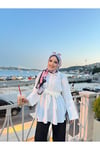 Kuşaklı Uzun Tesettür Gömlek