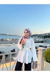 Kuşaklı Uzun Tesettür Gömlek