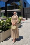 Perilla Fırfır Detaylı Tesettür Elbise