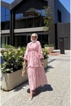 Perilla Fırfır Detaylı Tesettür Elbise