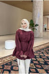 Rosy Bağcıklı Tesettür Gömlek