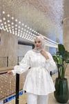 Rosy Bağcıklı Tesettür Gömlek