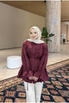 Rosy Bağcıklı Tesettür Gömlek
