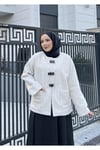 Tüylü Kaşe Ceket