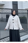 Tüylü Kaşe Ceket
