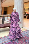Zeyna Volanlı Tesettür Elbise