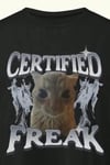 Certified Freak Cat Grunge Y2K T-Shirt