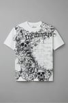 Infamous Crown Skull Gotik Y2K T-Shirt