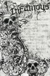 Infamous Crown Skull Gotik Y2K T-Shirt