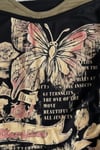 Siyah Butterfly Madonna Yaka Ek Askılı Y2K Full Body Crop