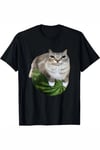 Siyah Watermelon Cat Unisex Kısa Kollu T-Shirt