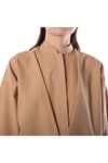 FRONT STITCHED SHIRT - CAMEL -