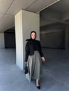 Poplin Etek  Mint rengi 