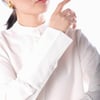 Side Button Shirt - WHİTE / GÖMLEK ( BEYAZ )
